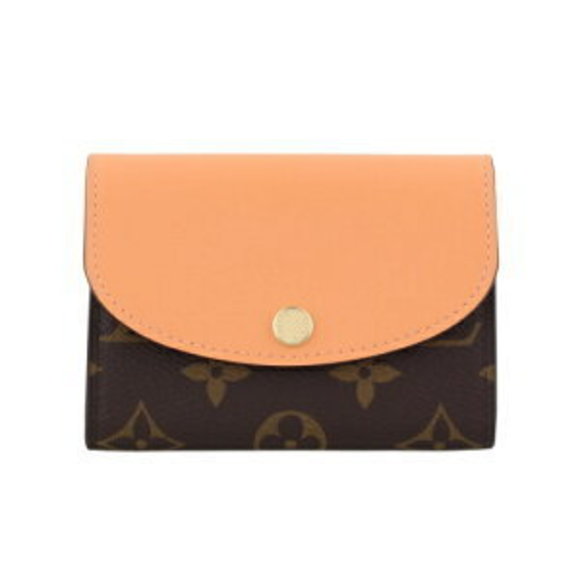 Louis Vuitton Monogram Porte Monnaie Rosalie Case Orange Apricot - Picture 1 of 6